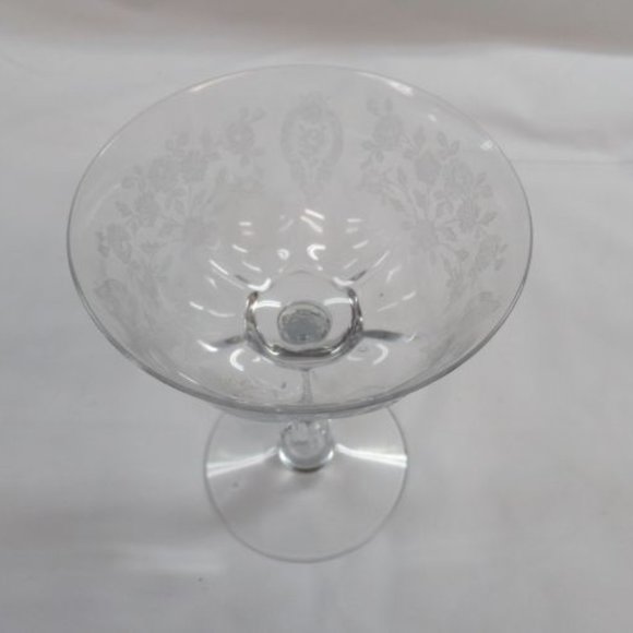 Duncan and Miller Glass Crystal Remembrance 5 1/2 Inch Tall Sherbet Champagne - Picture 3 of 4